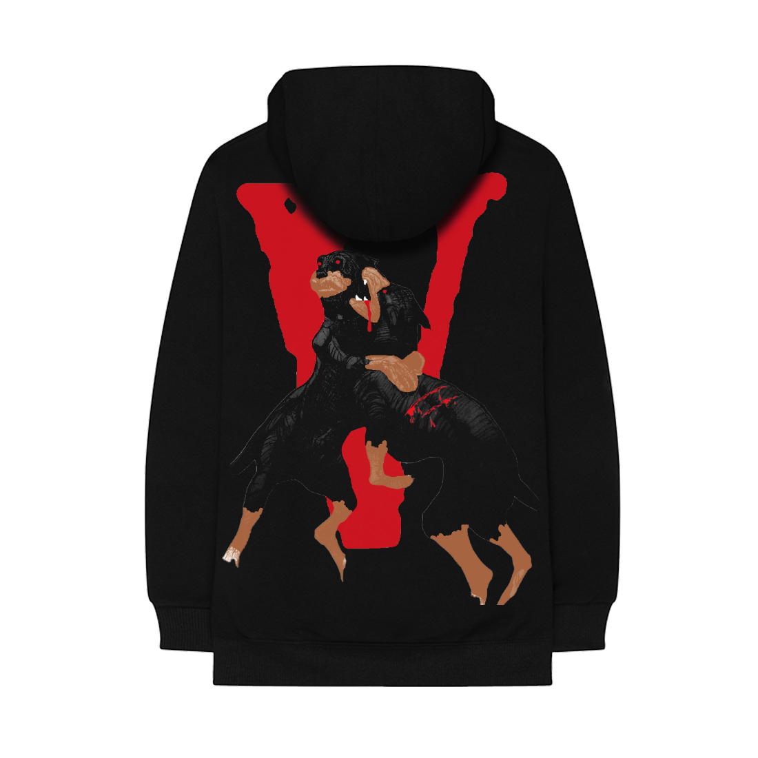 City Morgue x Vlone Dogs Hoodie black