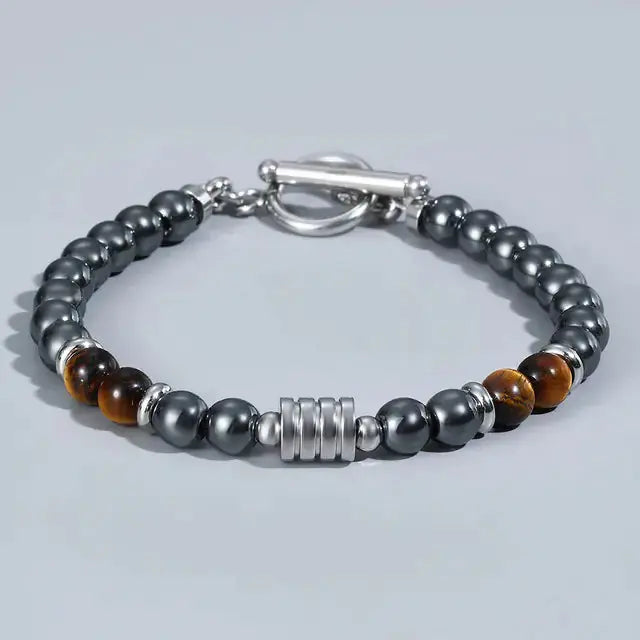 Clasp Tiger Eye Bracelet for Men
