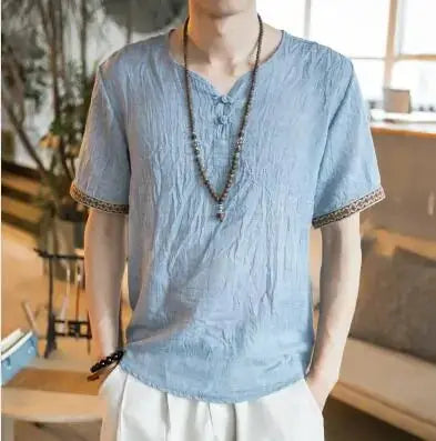 Classic Linen Comfort Tee for Men