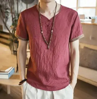 Classic Linen Comfort Tee for Men