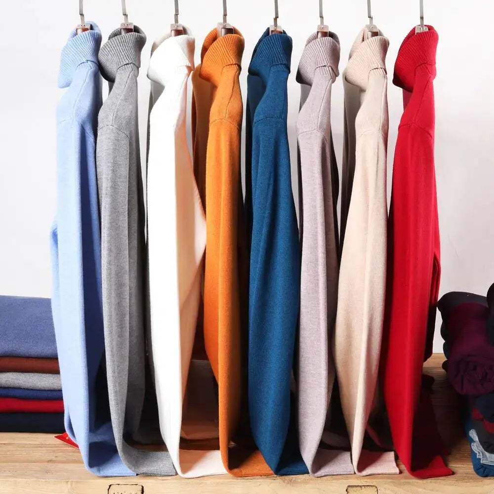 Classic Men's Turtleneck Sweater – Stylish & Warm