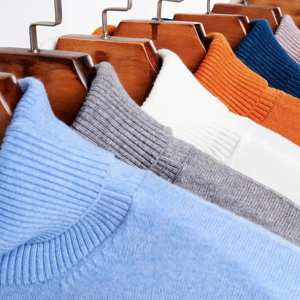 Classic Men's Turtleneck Sweater – Stylish & Warm
