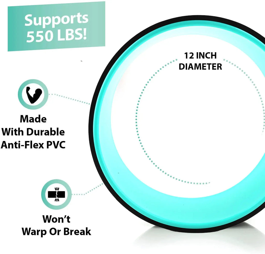 Classic Yoga Wheel - Durable PVC with an Anti-Slip Surface