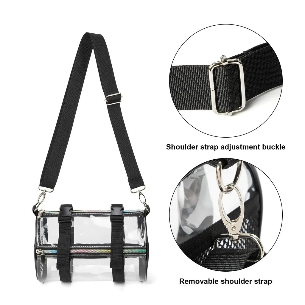Clear Crossbody Purse Bag - Stadium Approved Concerts Bag Bucket Clear Bag