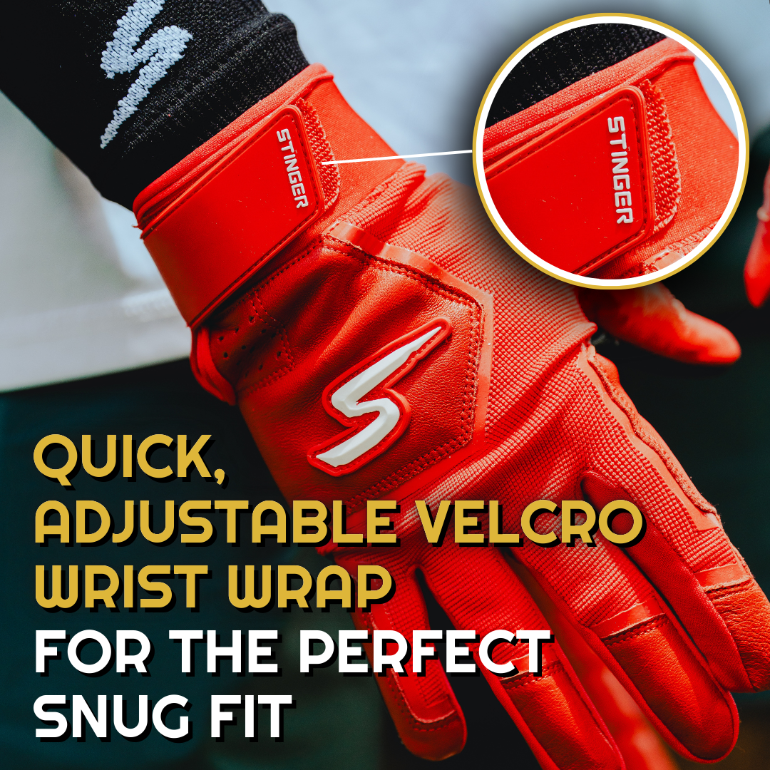 Color Crush Batting Gloves - Orange