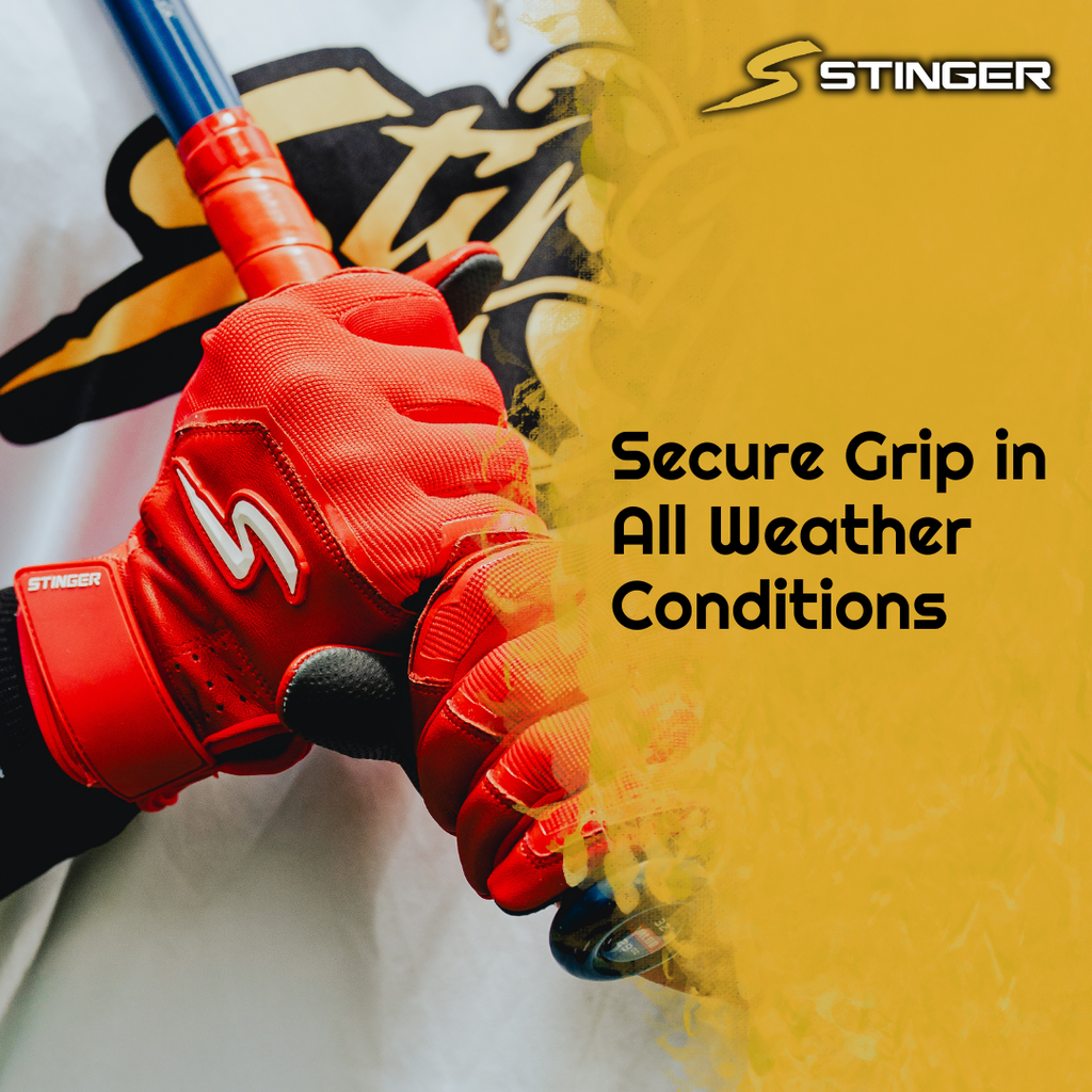 Color Crush Batting Gloves - Red