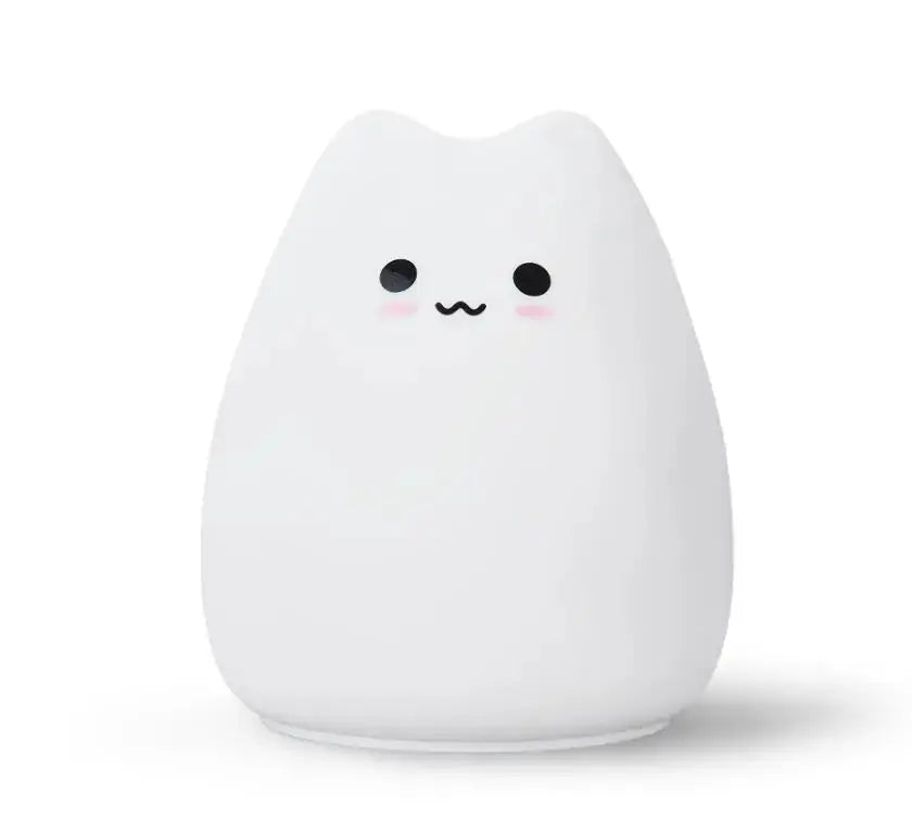 Colorful Cat LED Silicone Night Light