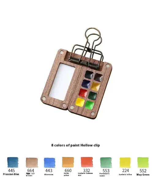Compact Walnut Watercolor & Sketch Kit