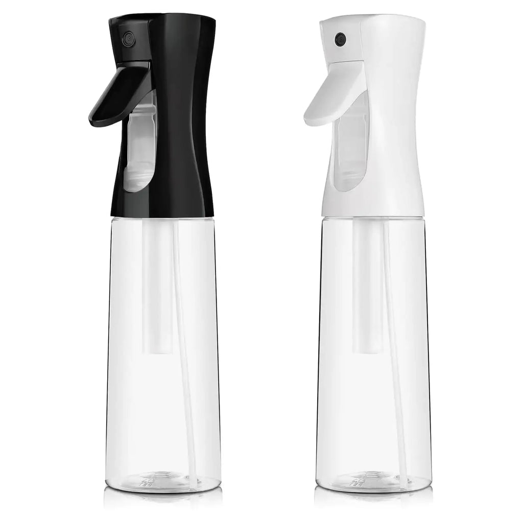 Continuous 300ml Spray Bottle for Hair - 2 Pack Home Essentials Spray Bottles