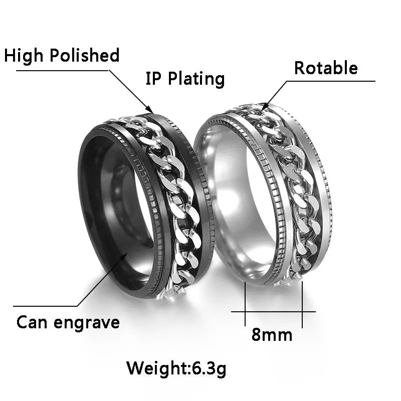 Cool Rotatable Spinner Chain Ring