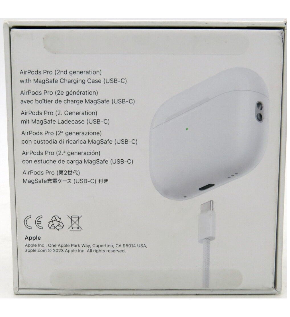 Apple AirPods Pro  A2968 (2nd Generation) MagSafe USB‑C Charging (Refurbished)