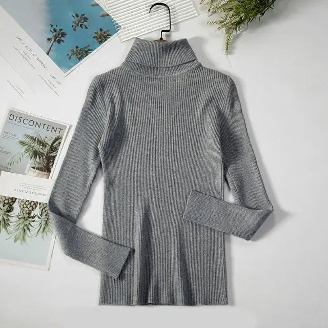 Cozy & Stylish Turtleneck Women Sweater