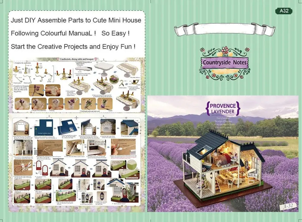 Crafty Cottage Wooden Dollhouse Kit
