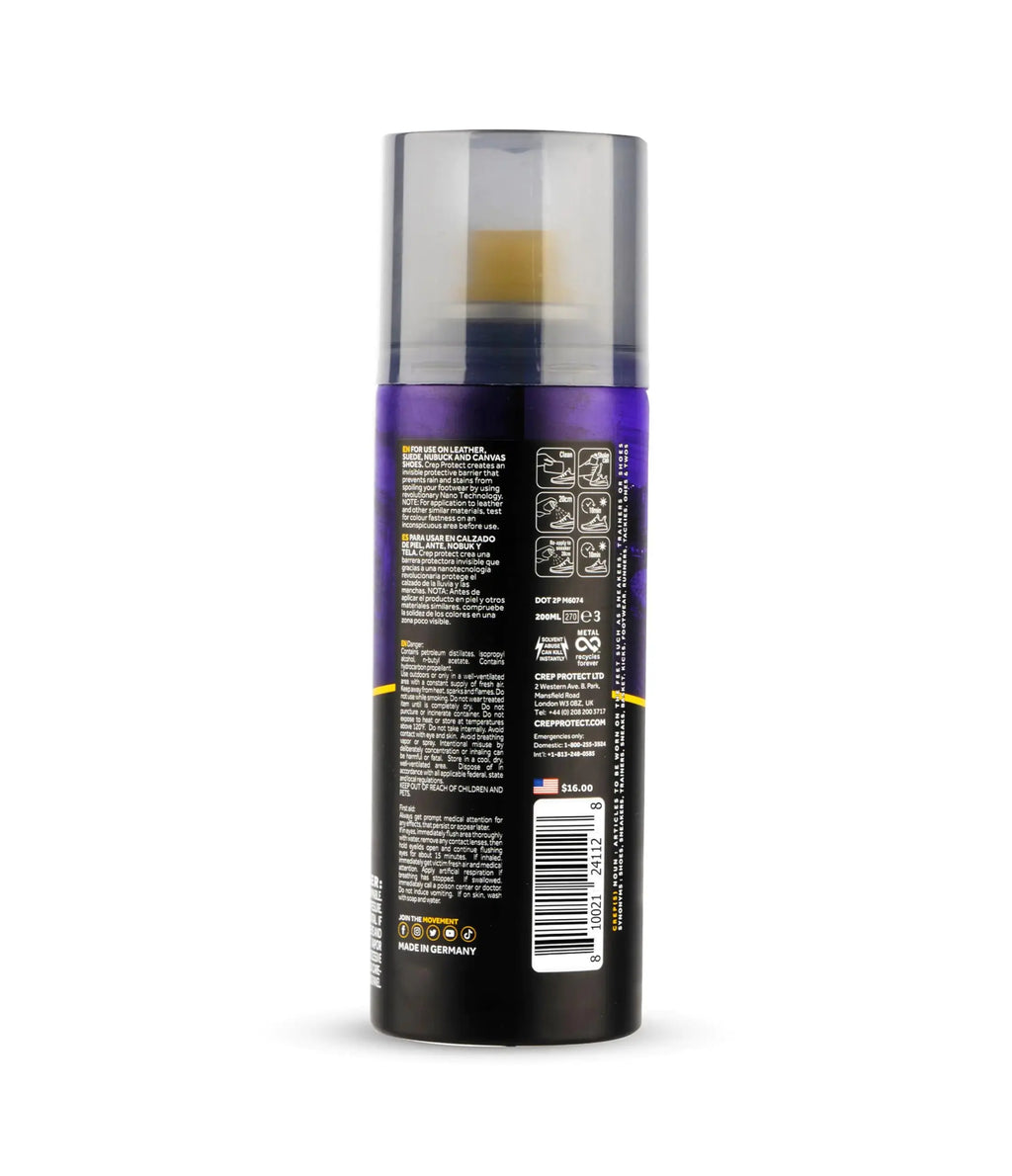 Crep Protect Shoe Protector Spray - Rain & Stain Waterproof Nano Protection for Sneaker