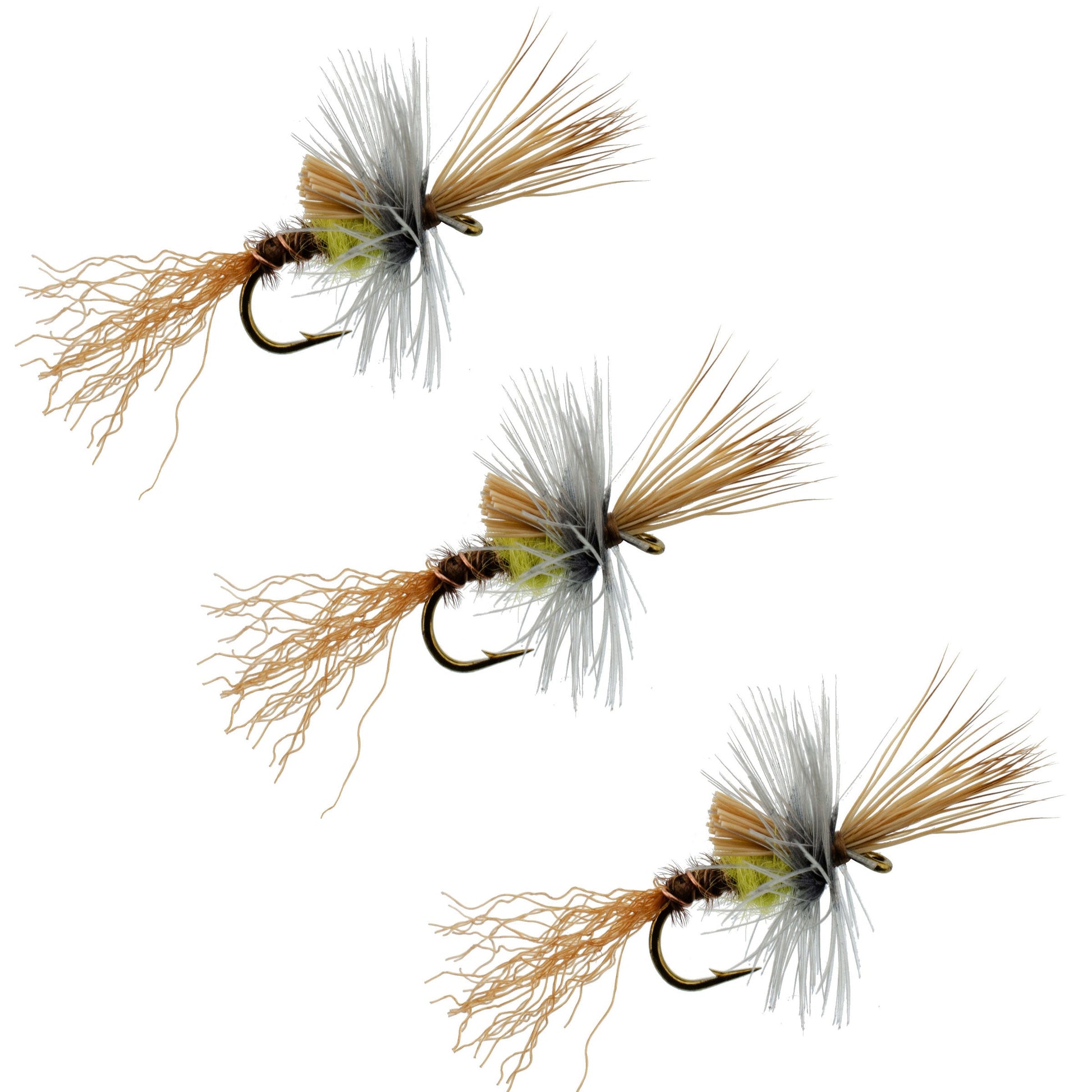 3 Pack Pale Morning Dun PMD Cripple Mayfly  Hook Size 18