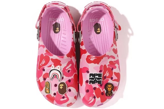 Crocs Classic Clog A Bathing Ape ABC Camo Pink