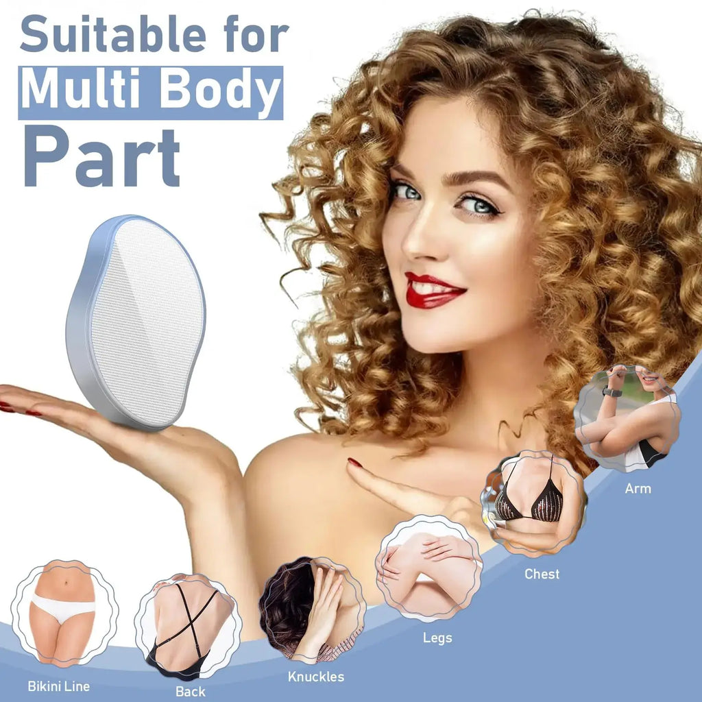 Crystal Hair Eraser for Women and Men | Reusable Hair Remover | Painless Exfoliation Hair Removal