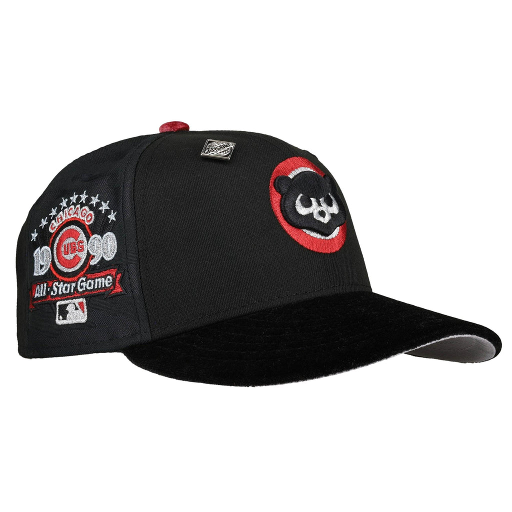 Chicago Cubs 1990 ASG Metallic Velvet pinwheel 59Fifty Fitted Hat