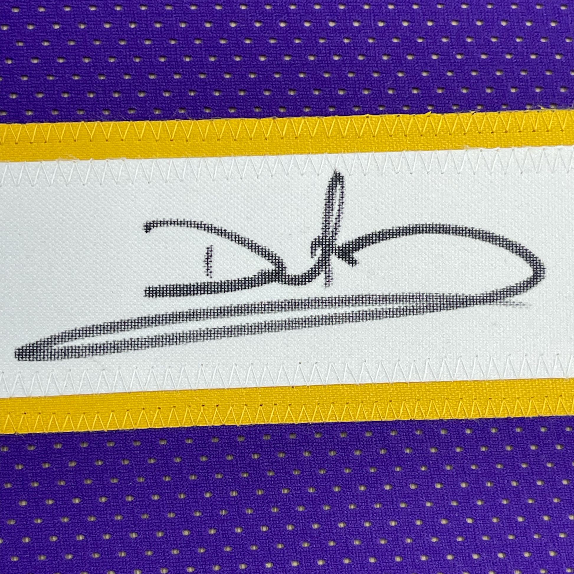 Framed Autographed/Signed Daunte Culpepper 35x39 Minnesota Purple Football Jersey JSA COA