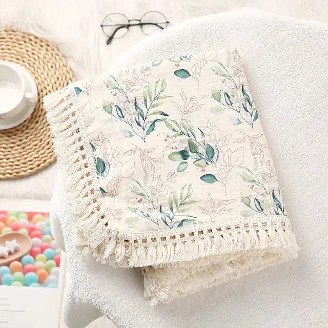 Cute Bear Muslin Cotton Baby Blanket