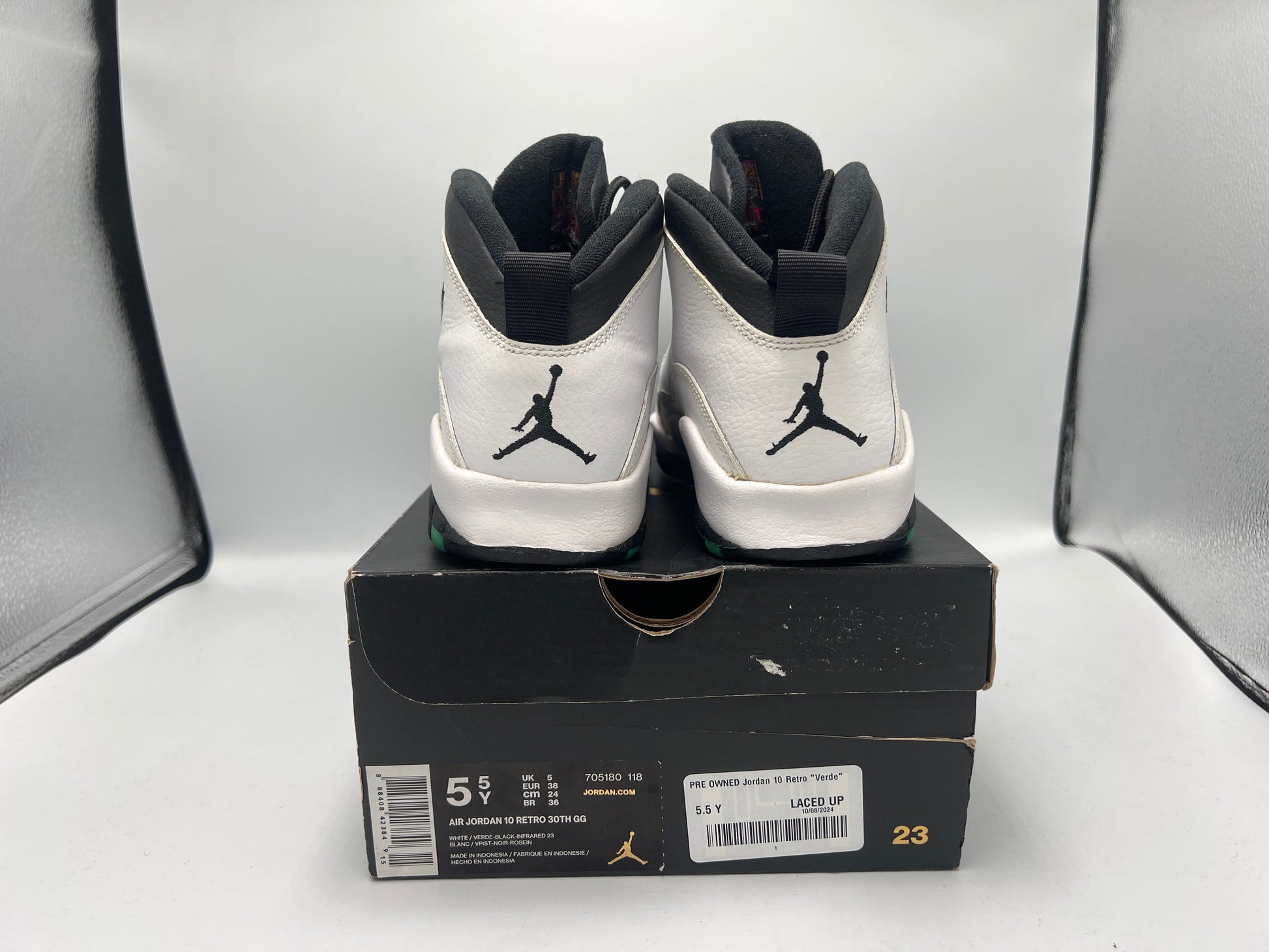 PRE OWNED Jordan 10 Retro "Verde" (GS)