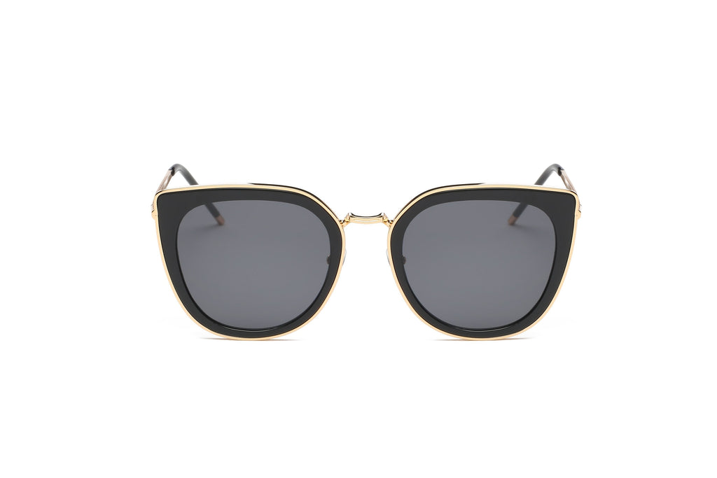 Oversized Round Cat Eye Sunglasses Women Polarized UV400