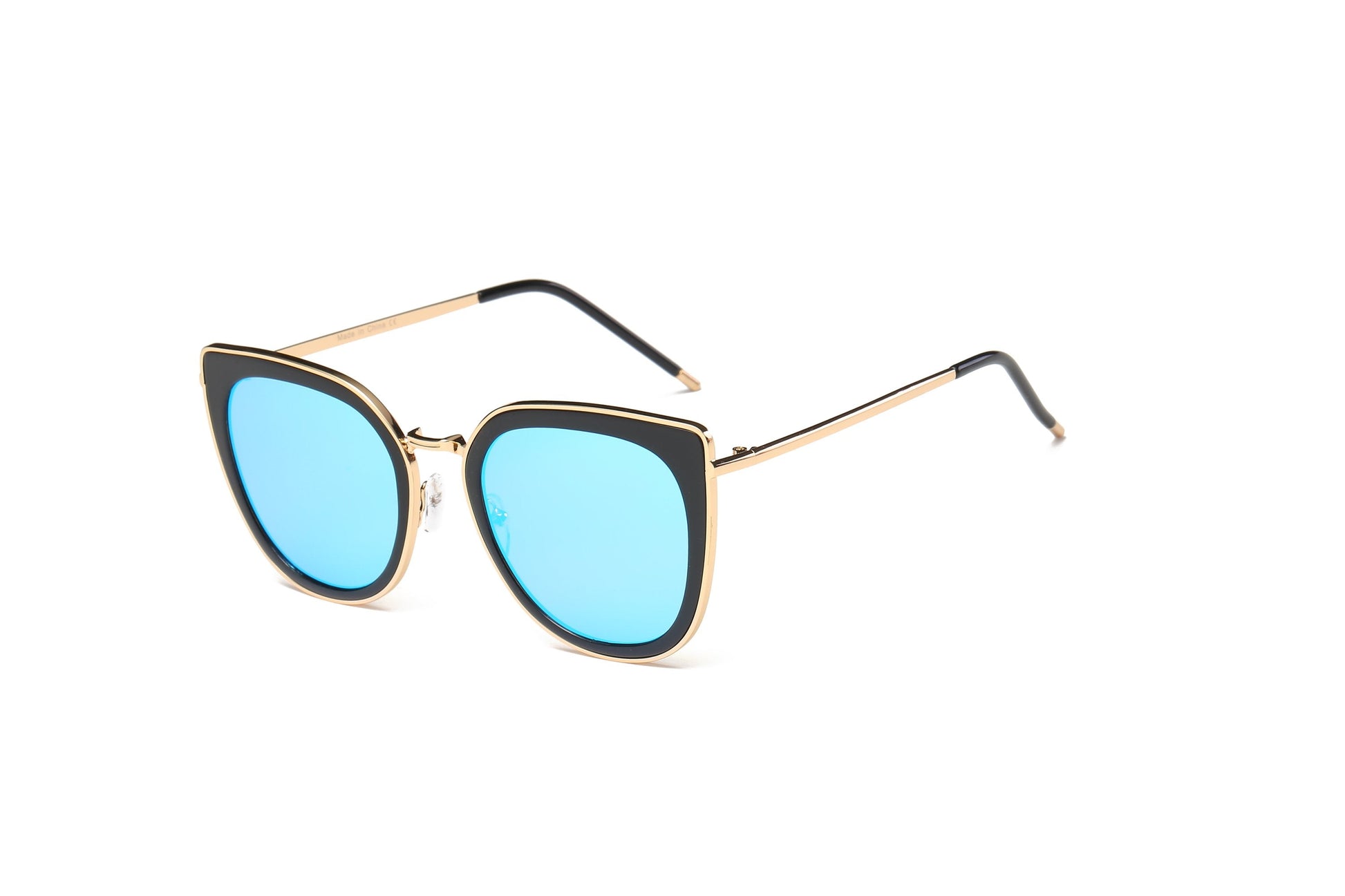 Oversized Round Cat Eye Sunglasses Women Polarized UV400