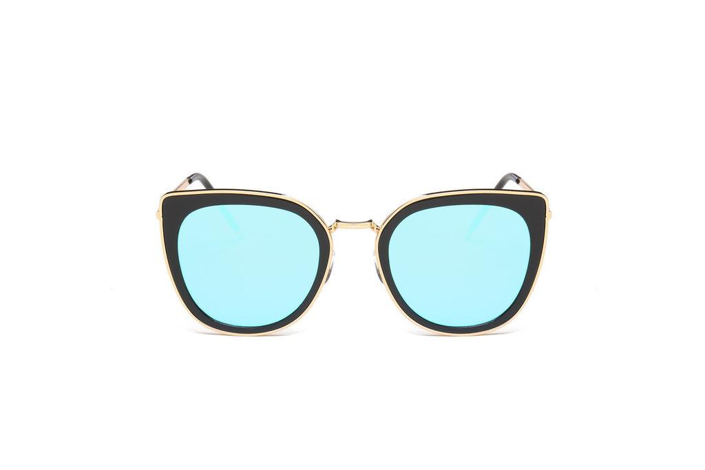 Oversized Round Cat Eye Sunglasses Women Polarized UV400