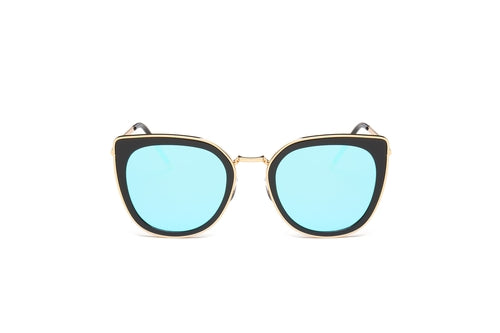 Oversized Round Cat Eye Sunglasses Women Polarized UV400