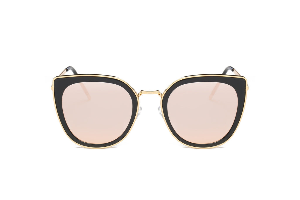 Oversized Round Cat Eye Sunglasses Women Polarized UV400