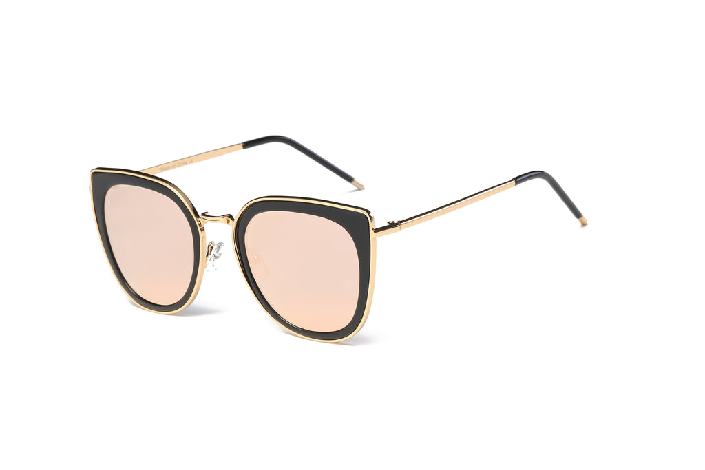 Oversized Round Cat Eye Sunglasses Women Polarized UV400