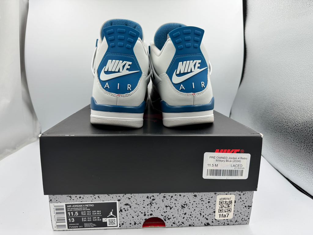 PRE OWNED Jordan 4 Retro Military Blue (2024)