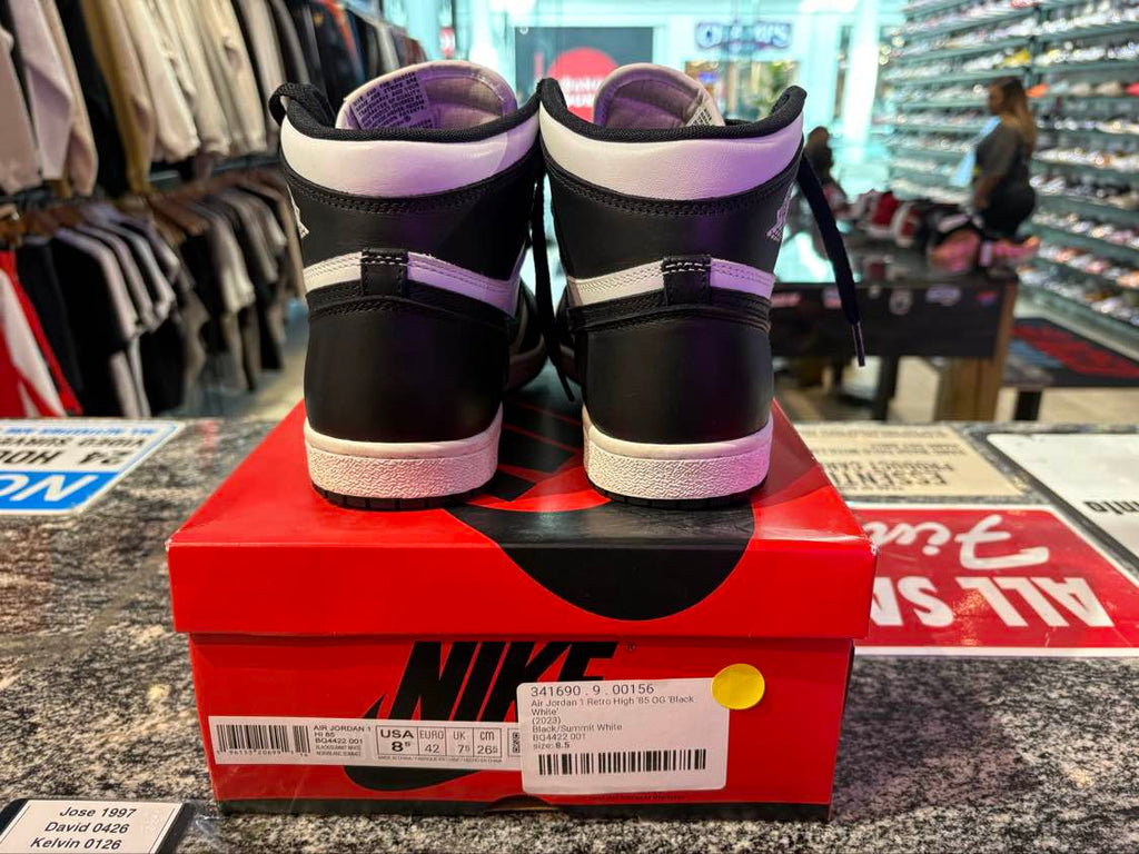 PRE OWNED Jordan 1 Retro High '85 Black White (2023)