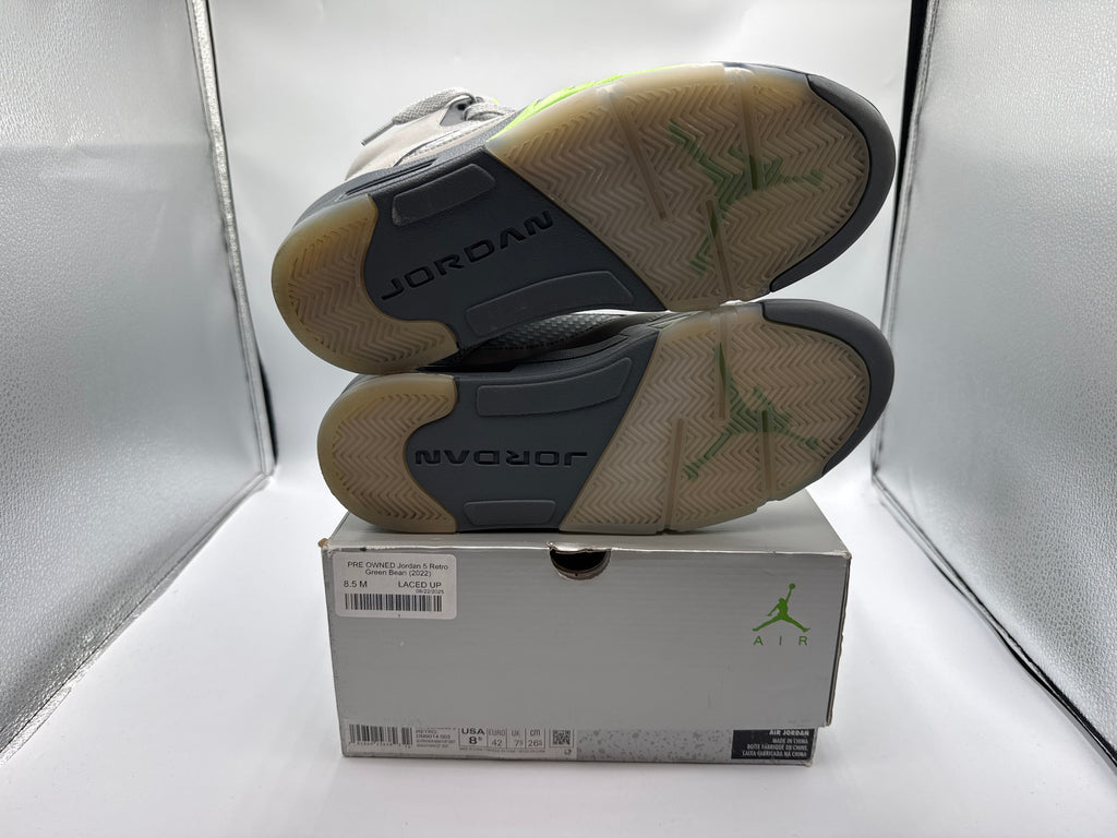 PRE OWNED Jordan 5 Retro Green Bean (2022)