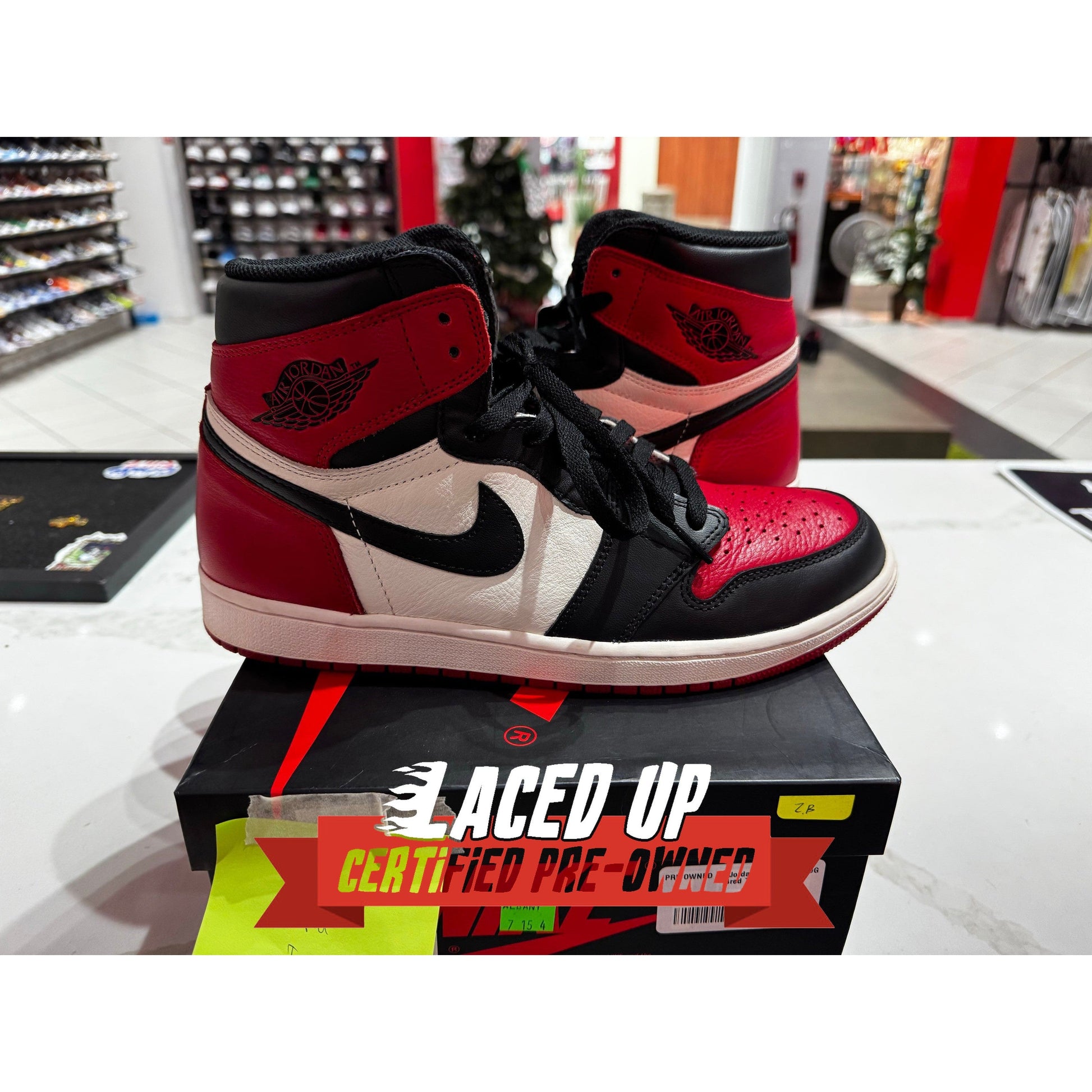 PRE OWNED Air Jordan 1 Retro High OG "Bred Toe"