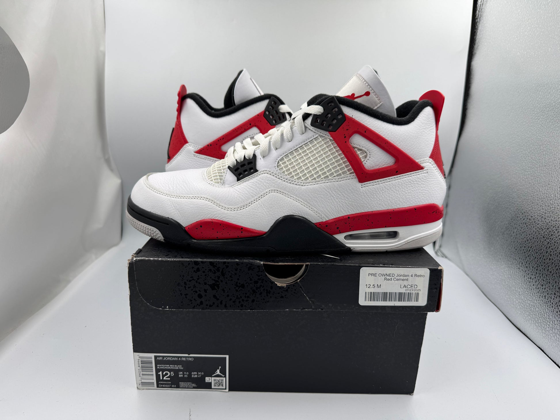 PRE OWNED Jordan 4 Retro Red Cement
