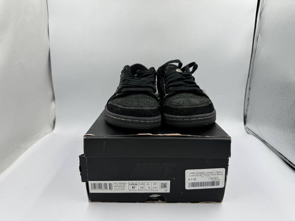 PRE OWNED Jordan 1 Retro Low OG SP Travis Scott Black Phantom