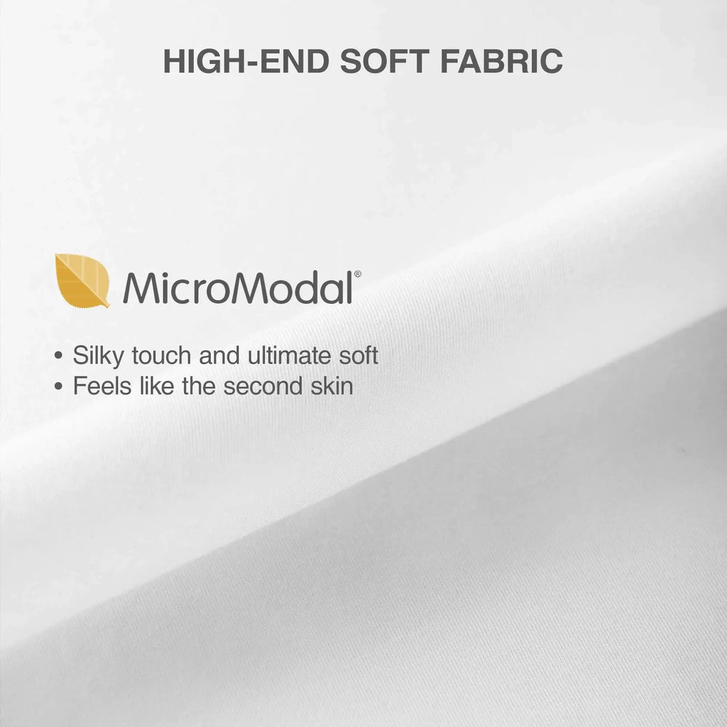 DAVID ARCHY Men's Micro Modal Dual Pouch Trunks
