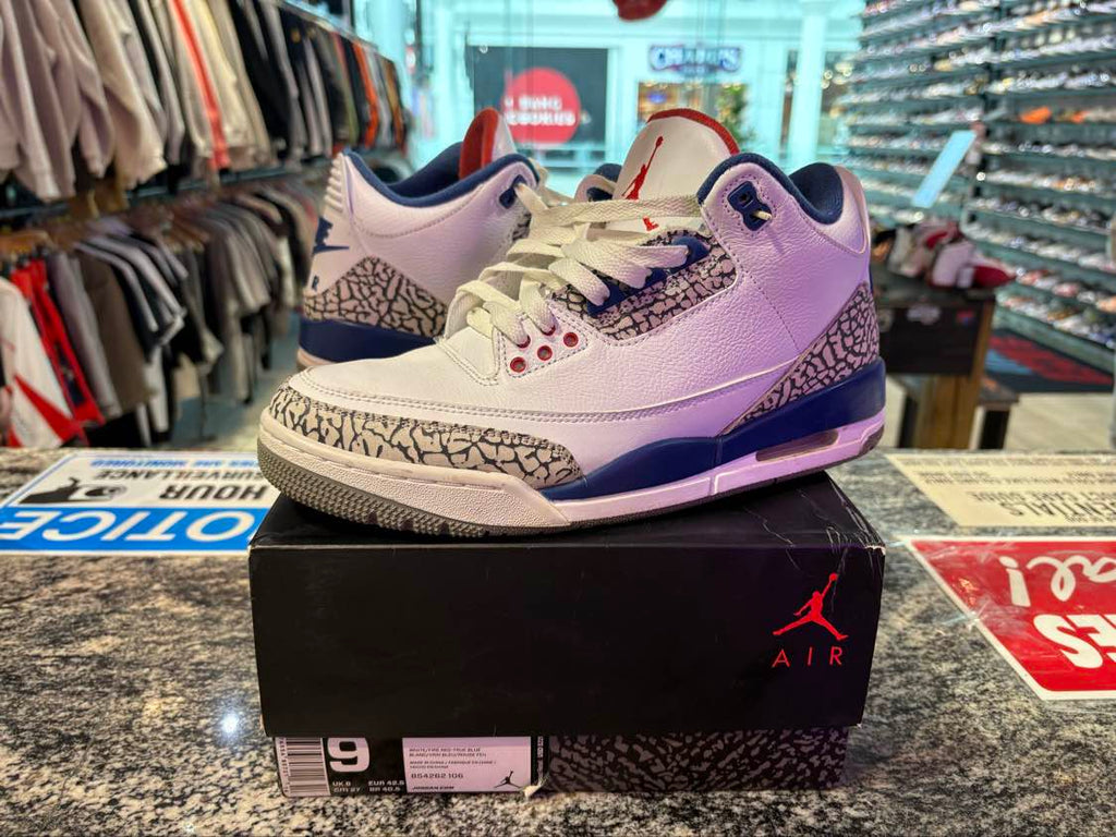 PRE OWNED Jordan 3 Retro True Blue (2016)