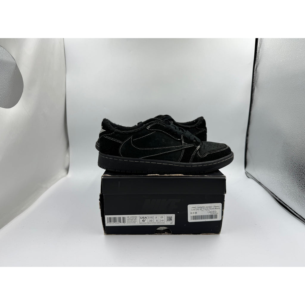 PRE OWNED Jordan 1 Retro Low OG SP Travis Scott Black Phantom