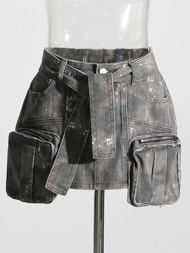 DEAT Women's Denim Skirt – Edgy, Chic & Stylish