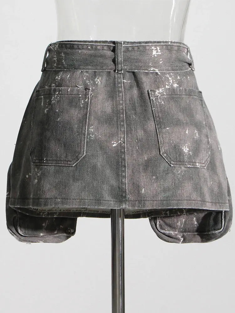 DEAT Women's Denim Skirt – Edgy, Chic & Stylish
