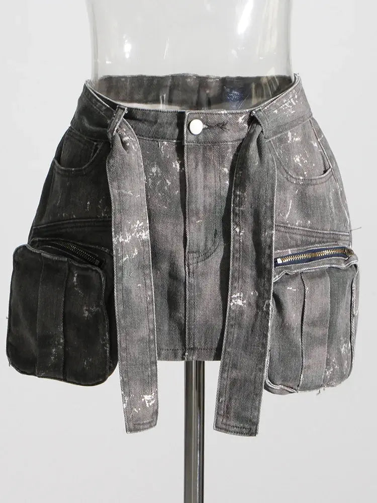 DEAT Women's Denim Skirt – Edgy, Chic & Stylish