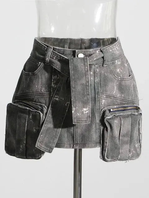 DEAT Women's Denim Skirt – Edgy, Chic & Stylish