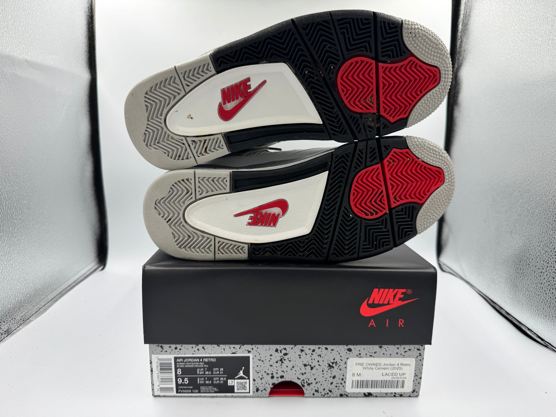 PRE OWNED Jordan 4 Retro White Cement (2025)