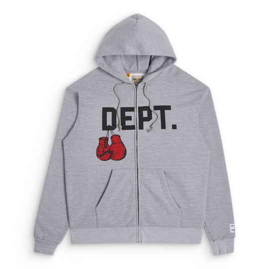 GALLERY DEPT. BOXING MERCH ZIP HOODI Grey
