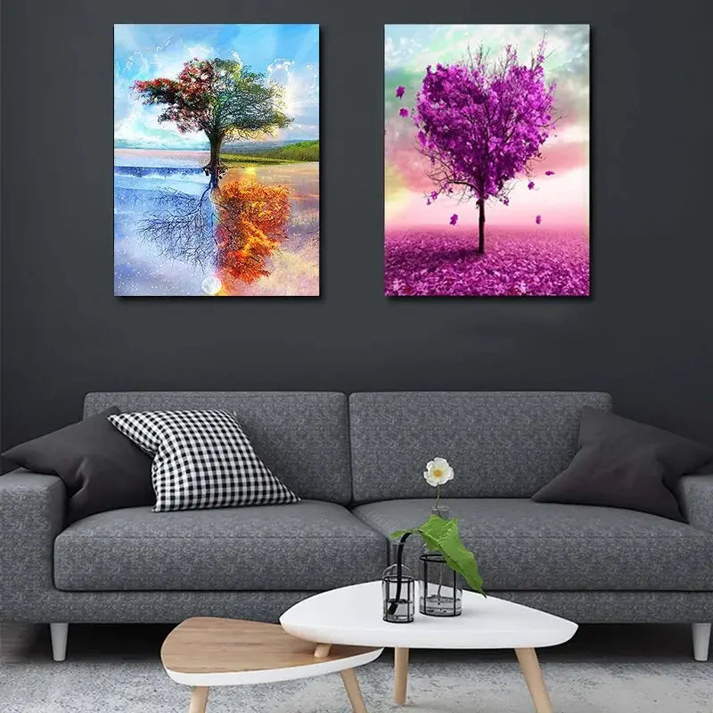 DIY Framed Painting By Numbers For Adults Room