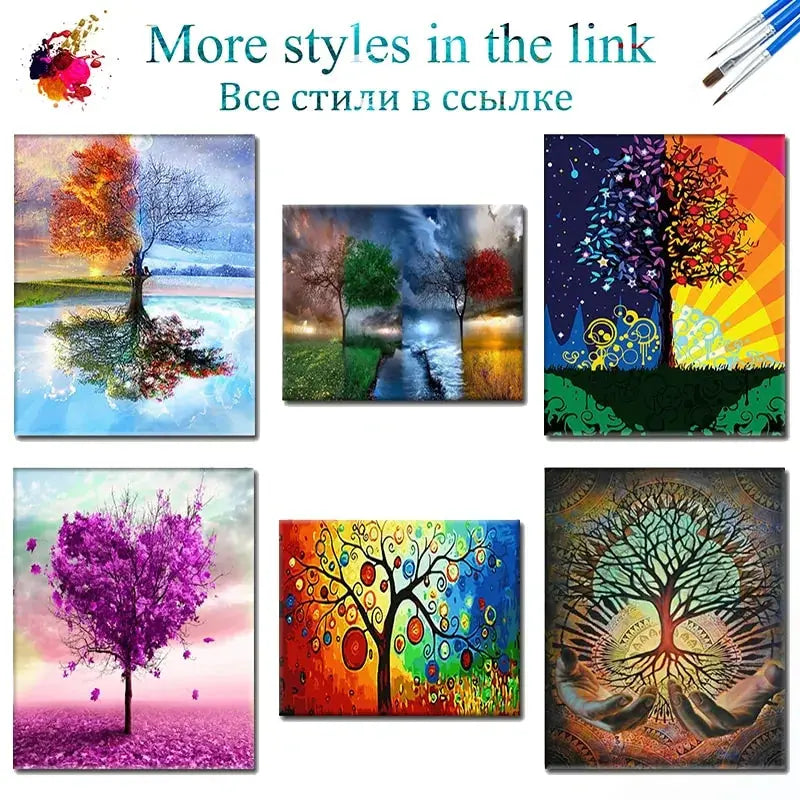 DIY Framed Painting By Numbers For Adults Room