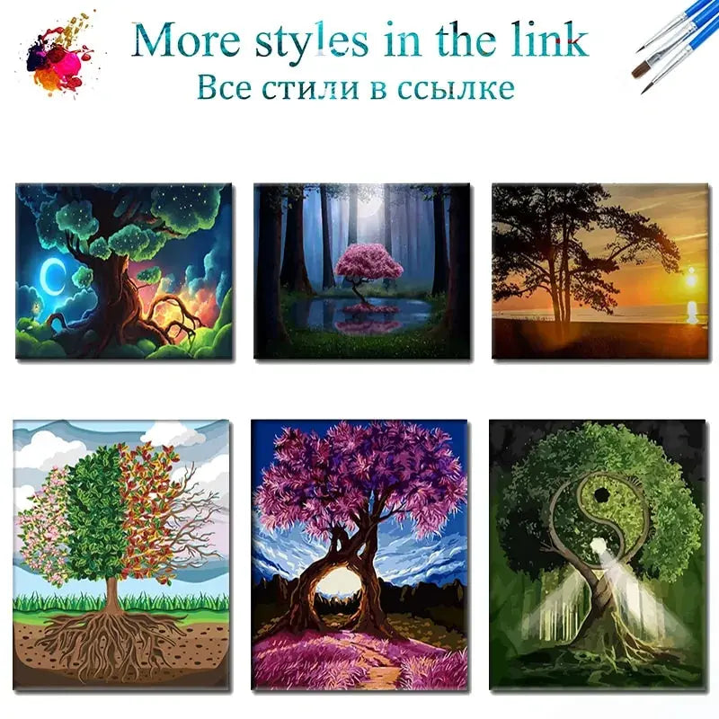 DIY Framed Painting By Numbers For Adults Room