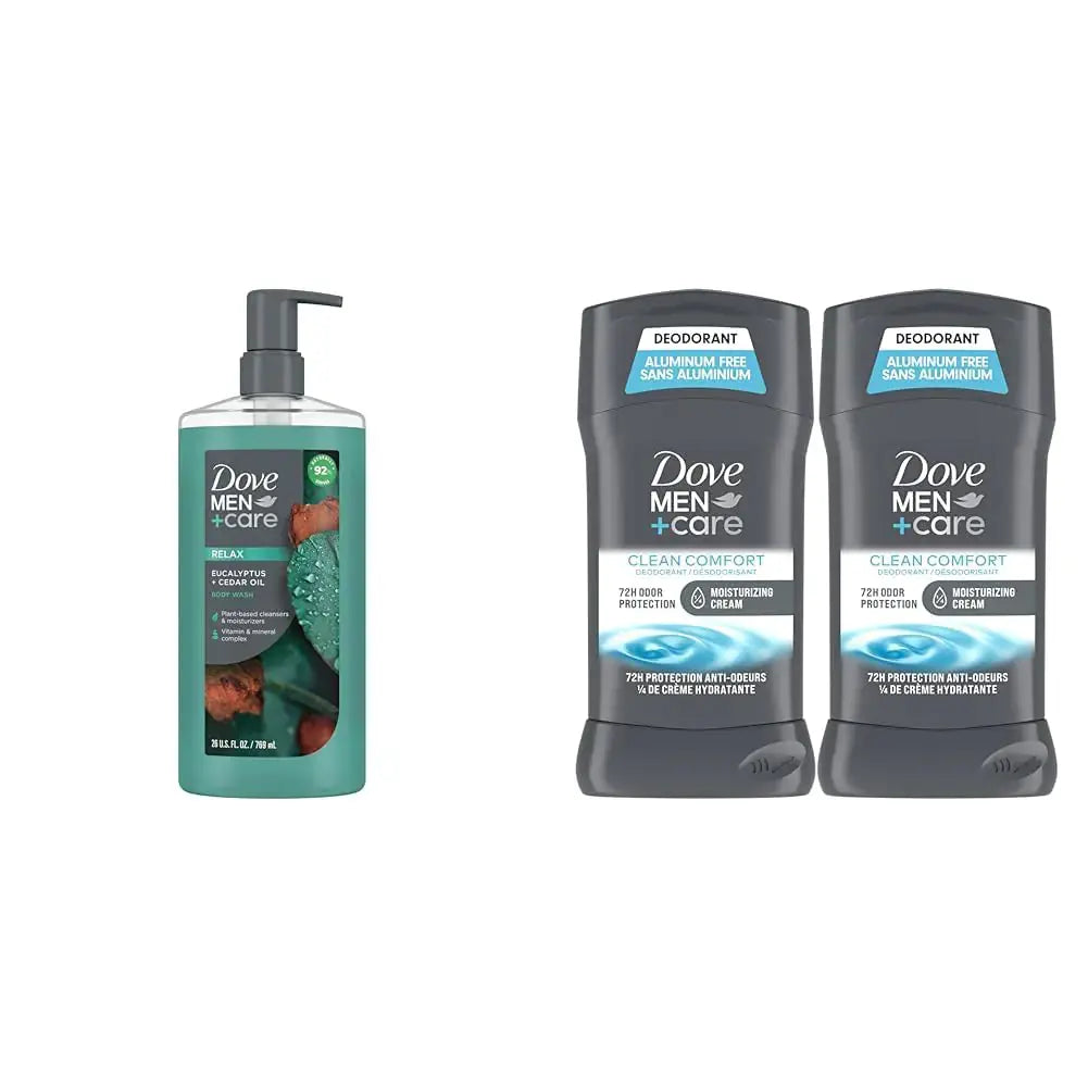 DOVE MEN + CARE Body Wash + Deodorant Stick | Moisturizing Deodorant For 72-Hour Protection